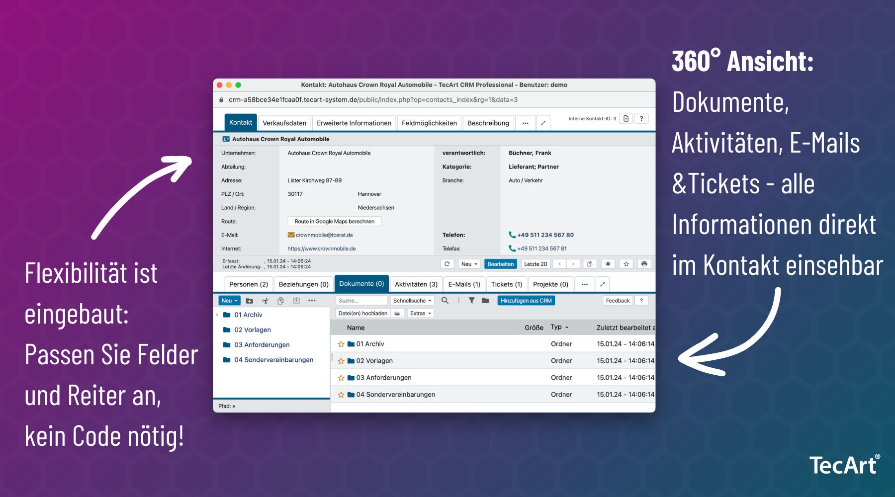 Tec Art Crm Enterprise Datenverwaltung